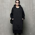 Quilted Front Hoodie Dress