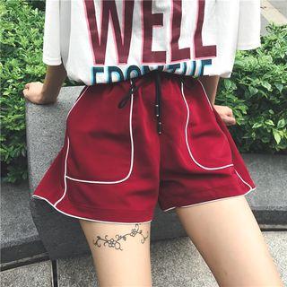 Contrasted-trim Shorts
