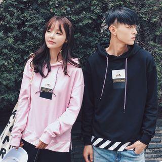Couple Matching Print Hooded Pullover