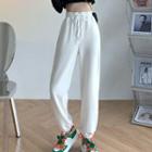 High-waist Plain Sweatpants (various Designs)
