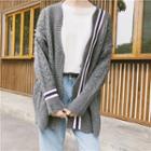 Cable Knit Open Front Cardigan