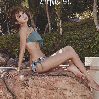 Set: Floral Cover Up + Bikini