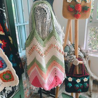 Clashing Wool Crossbody Bag / Diy Kit