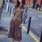 Tie Waist Shirt Dress