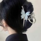 Butterfly Alloy Hair Clamp 2736a - Silver - One Size