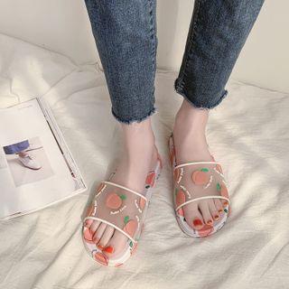 Fruit Printed Slide Sandals