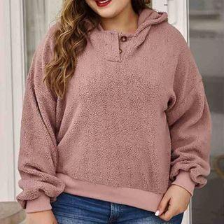 Plus Size Fleece Hoodie