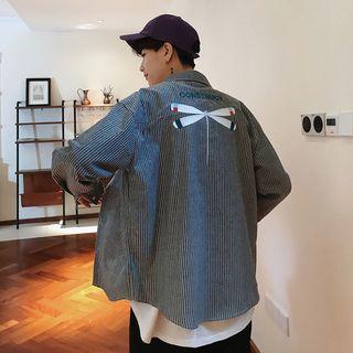 Letter Striped Shirt