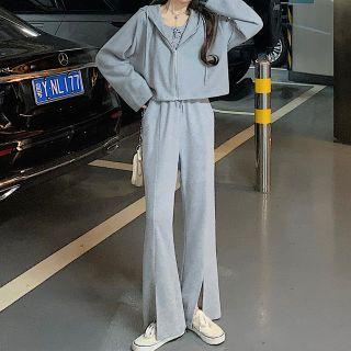 Hooded Zip Jacket / Tank Top / Sweatpants / Set