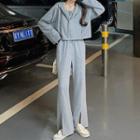 Hooded Zip Jacket / Tank Top / Sweatpants / Set