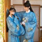 Couple Matching Wolf Embroidery Hanfu Gown / Long Shirt / Sash