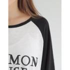 Letter Raglan-sleeve M Lange T-shirt