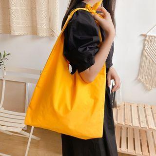 Plain Canvas Shopper Bag Lemon Yellow - One Size