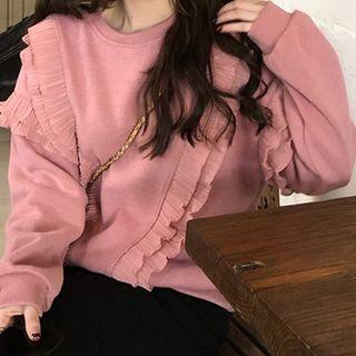 Ruffle-panel Sweatshirt