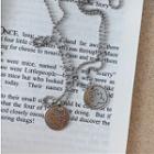 Bear Medallion Necklace Bear - Silver - One Size