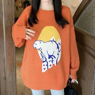 Polar Bear Print Sweater