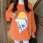 Polar Bear Print Sweater
