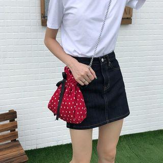 Printed Mini Drawstring Cross Bag