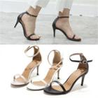Genuine Leather Ankle Strap Sandals