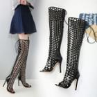 Over-the-knee Gladiator Heel Boots