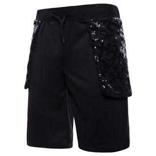 Sequined Pocket Shorts