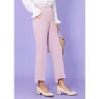J-size - Cutout-hem Dress Pants