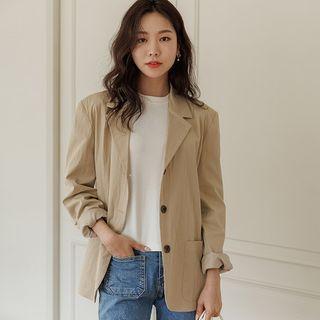 Single-breasted Washed Blazer