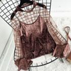 Set: Long-sleeve Top + Camisole Top