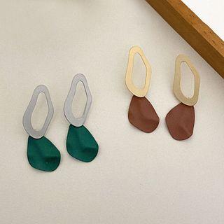 Matte Irregular Alloy Dangle Earring