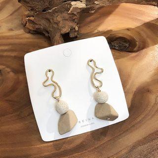Volcanic Rock Drop Earring