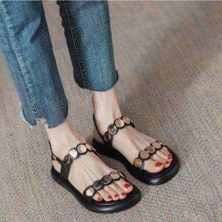 Metal Disc Sandals