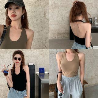 Skinny Crop Halter Top