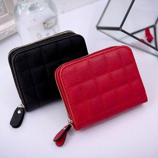 Checked Coin Purse