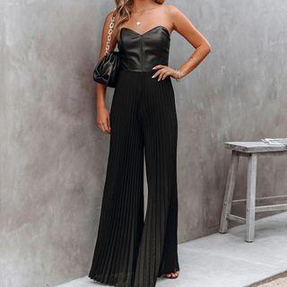 Loose-fit Striped Jumpsuit