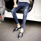 Cropped Straight Fit Jeans (various Designs)