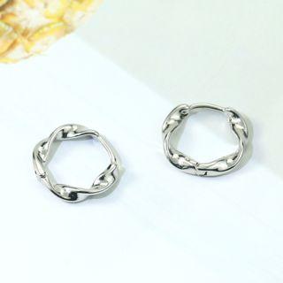 Twist Hoop Earring 1 Pair - Twist - One Size
