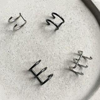 Stainless Steel Layered Cuff Earring