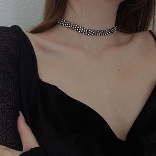 Sterling Silver Pendant Choker