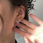 Checkerboard Hoop Earring