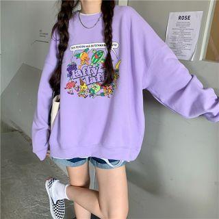 Long-sleeve Fruit Print Sweatshirt