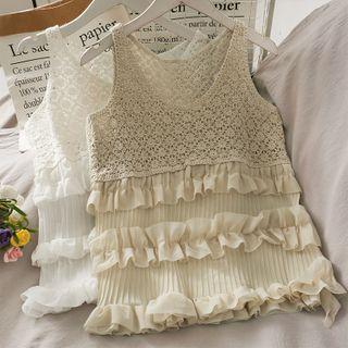 Patchwork Loose Tank Top
