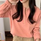 Plain Sweater Coral Pink - One Size