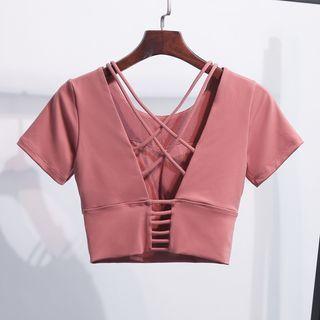 Short-sleeve Sports Padded T-shirt