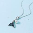 Whale Necklace Blue & Silver - One Size