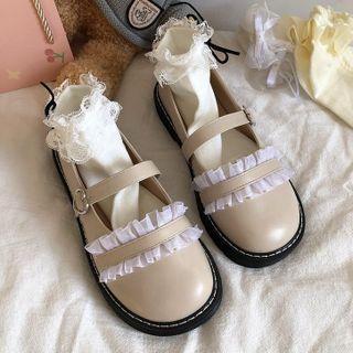 Frill Trim Lolita Mary Jane Shoes