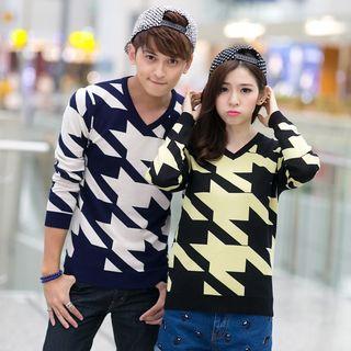 Couple Houndstooth Sweater