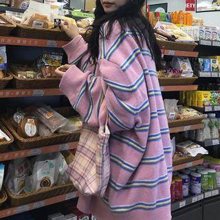 Striped Sweater Pink & Blue - One Size