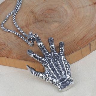 Stainless Steel Claw Pendant Necklace