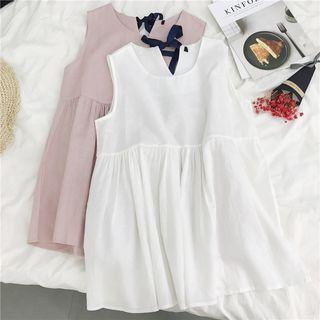 Sleeveless Bow Back Tunic