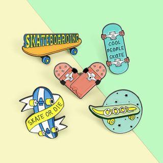 Skateboard Brooch (various Designs)